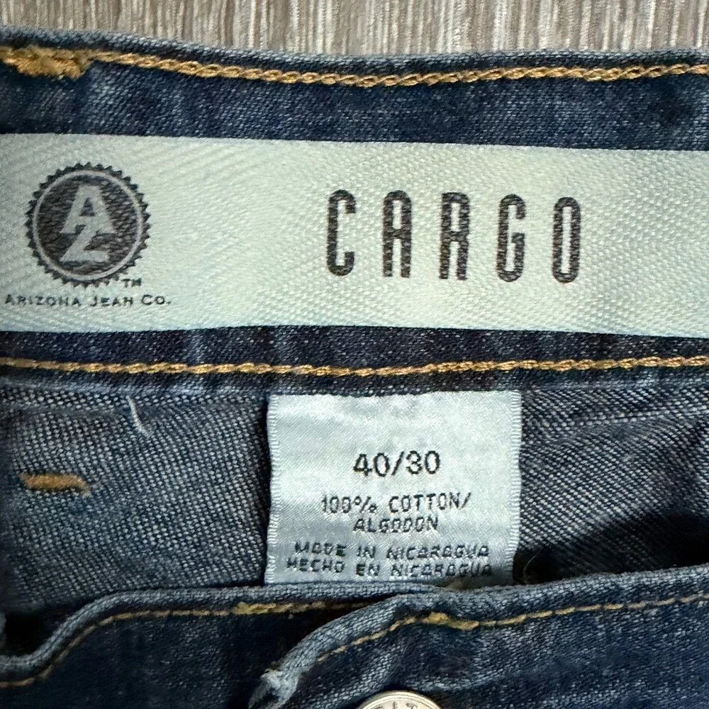 Arizona Carpenter Jeans Y2K Baggy Skate Rave 90s Dark Wash Denim 40x30